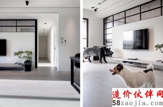 聒噪城市中一抹简约的风景线!台北现代公寓设计