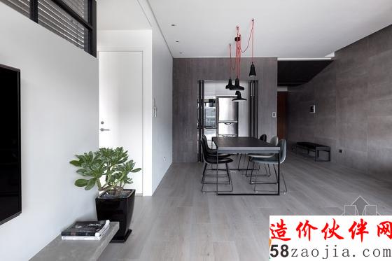 聒噪城市中一抹简约的风景线!台北现代公寓设计