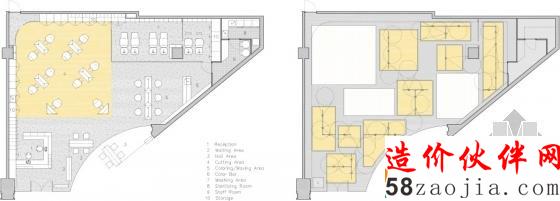 杭州万象城时尚美发沙龙店面设计