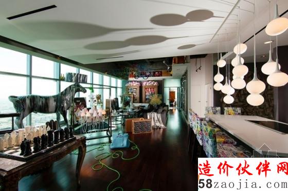 洛杉矶顶层公寓 现代奢华软装配饰