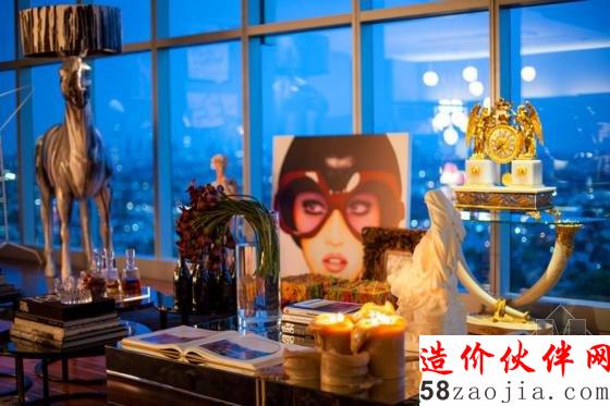 洛杉矶顶层公寓 现代奢华软装配饰