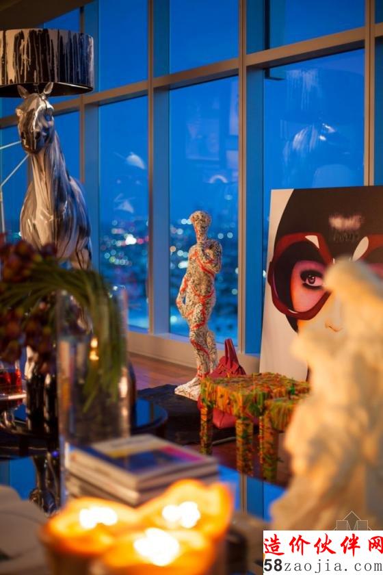 洛杉矶顶层公寓 现代奢华软装配饰