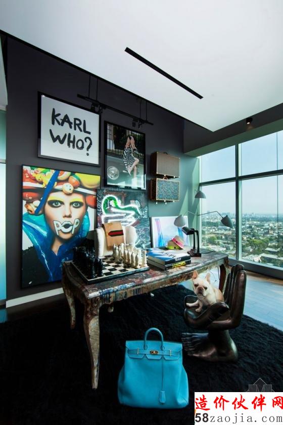 洛杉矶顶层公寓 现代奢华软装配饰