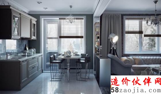 单身公寓完美蜕变!50平米女性美式风公寓