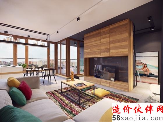 大胆的色彩搭配点亮激情空间!波兰华沙公寓设计