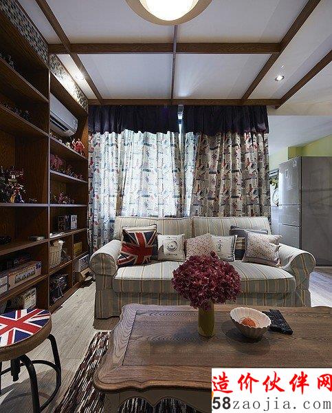 家的期望!78平美式乡村两居室婚房设计