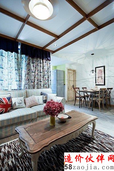 家的期望!78平美式乡村两居室婚房设计