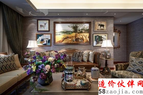 155平“天空之城”法国乡村风情样板房设计