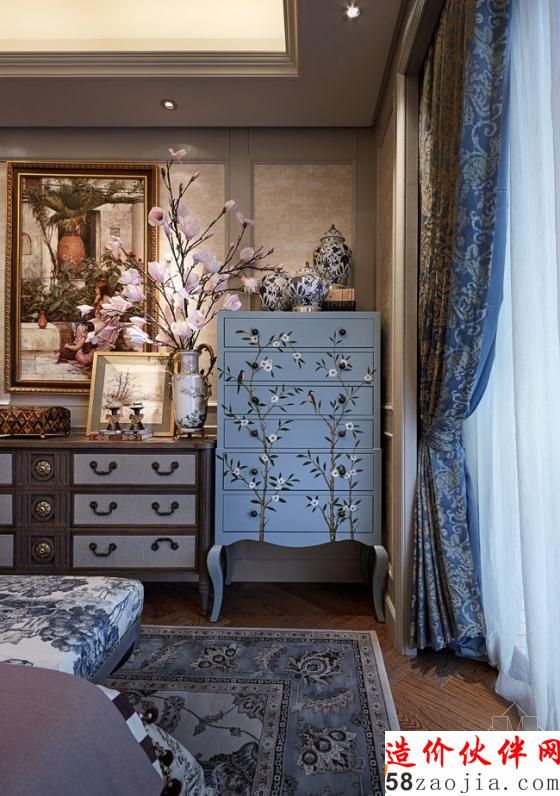 155平“天空之城”法国乡村风情样板房设计