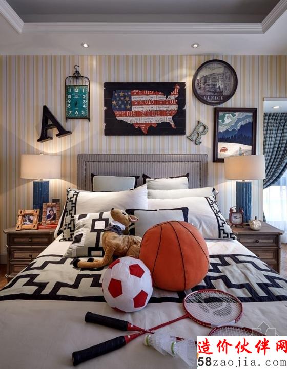 155平“天空之城”法国乡村风情样板房设计