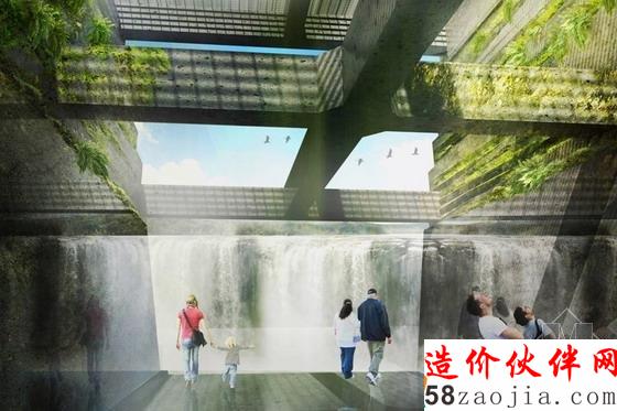 美国俄勒冈州威拉米特瀑布河道景观