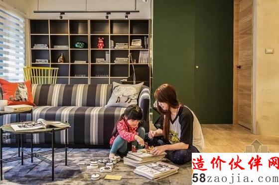 独特气息!100平时尚复古“轻盈”家居设计