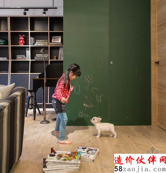 独特气息!100平时尚复古“轻盈”家居设计