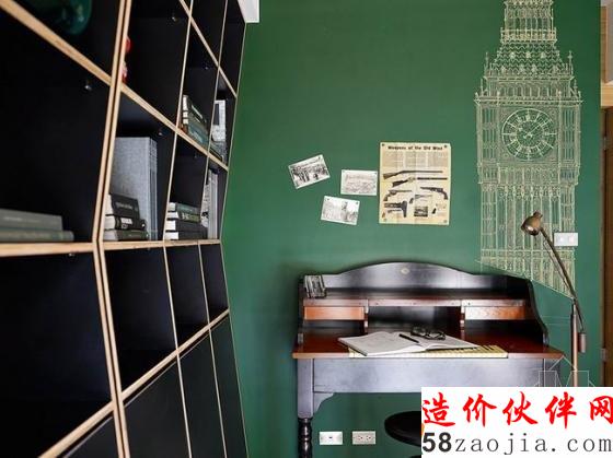 独特气息!100平时尚复古“轻盈”家居设计