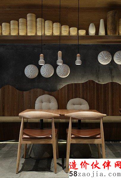 67平合肥返璞归真“禅意”同庆小笼餐厅设计