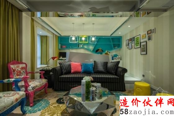 追求前卫!摩登时尚色彩两居室设计
