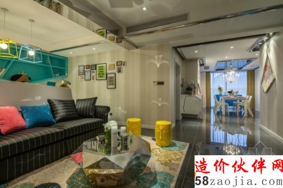 追求前卫!摩登时尚色彩两居室设计