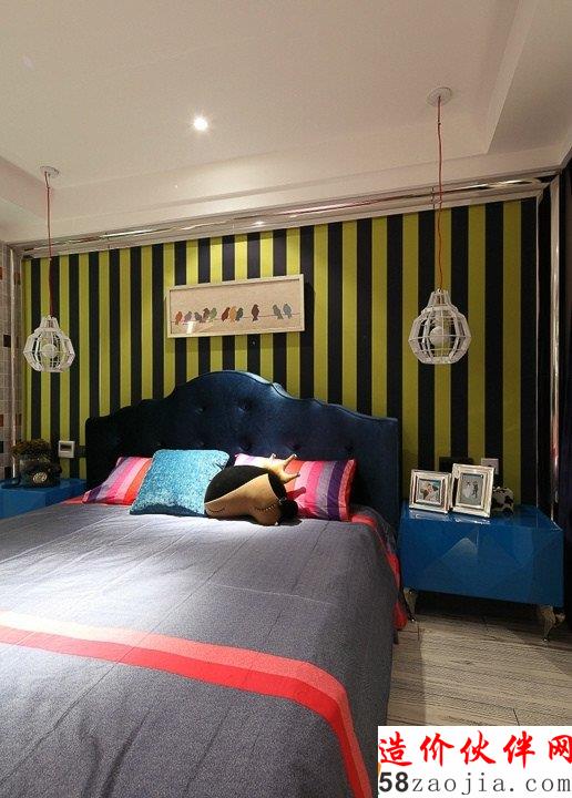 追求前卫!摩登时尚色彩两居室设计