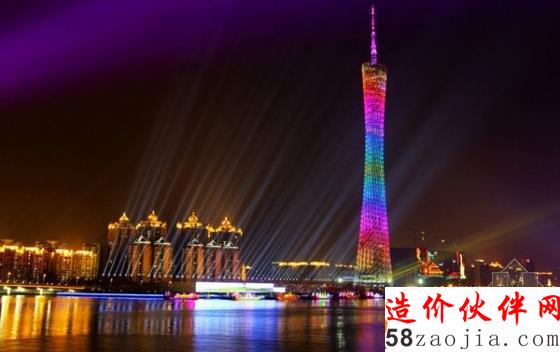 “小蛮腰”广州塔说“晚安”