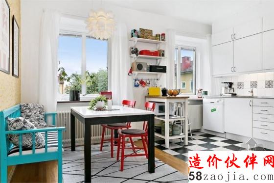 58平澳大利亚北欧风“色彩”四口之家