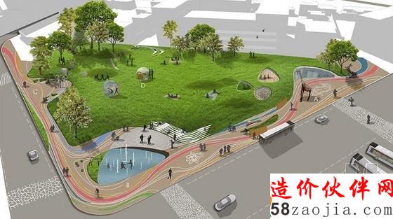 Ivano-Frankivsk儿童公共空间鸟瞰图