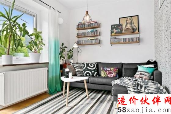 清新色调!60平尼德兰花园北欧公寓设计