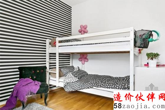 清新色调!60平尼德兰花园北欧公寓设计