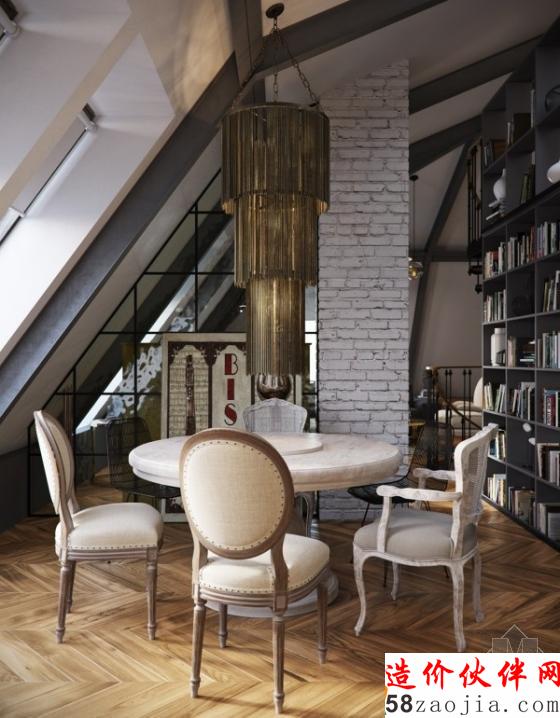 巴黎复古气息!帅气“粗犷”工业风阁楼