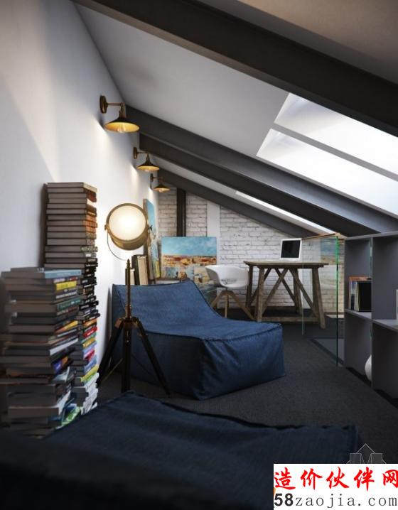 巴黎复古气息!帅气“粗犷”工业风阁楼