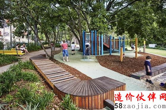 澳大利亚悉尼St James公园和John大街