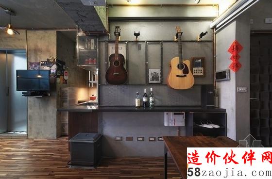 女生也爱工业风!台北53平米轻工业铁件风公寓