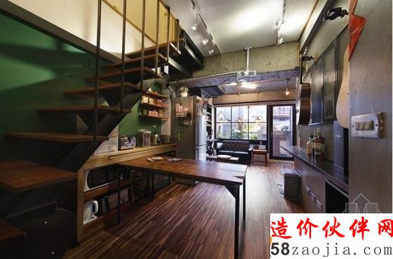 女生也爱工业风!台北53平米轻工业铁件风公寓