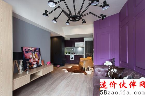 突破传统!49.5平“开放式”混搭风老公寓