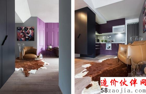 突破传统!49.5平“开放式”混搭风老公寓