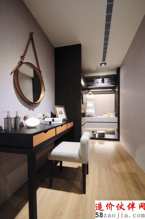 低彩奢华风韵!现代时尚三室两厅设计