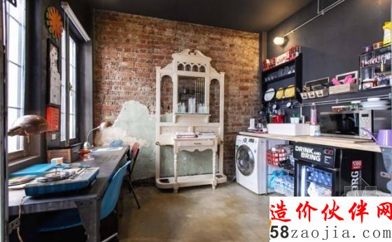 老屋改造记!水泥裸砖旧宅变身工业风家居