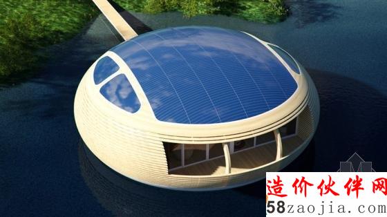 水上全景浮动住宅 你想停靠在哪里