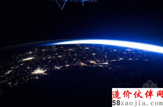 新奥尔良两座城市的夜间灯火