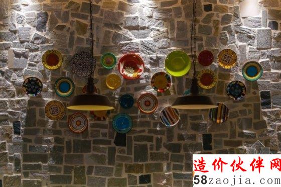 颜值爆表!原石“混搭”中西结合艺术餐厅