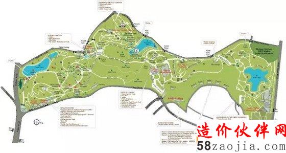 新加坡植物园总平面