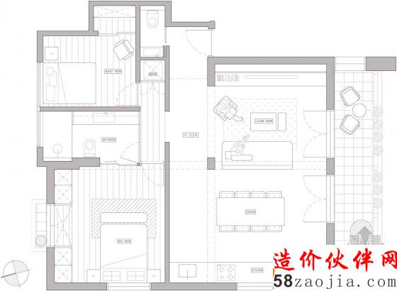 精致简约LOFT风!鲍豪斯派公寓设计
