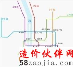 长沙市轨道交通线网示意图