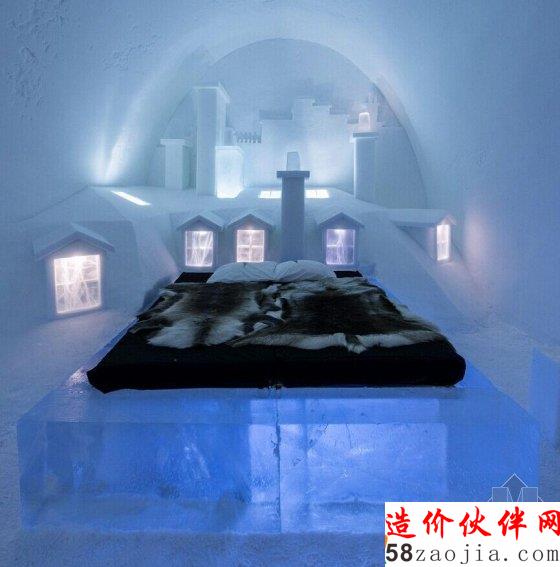 瑞典5000吨冰雪造酒店 仅能保持半年