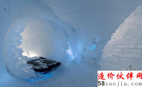 瑞典5000吨冰雪造酒店 仅能保持半年