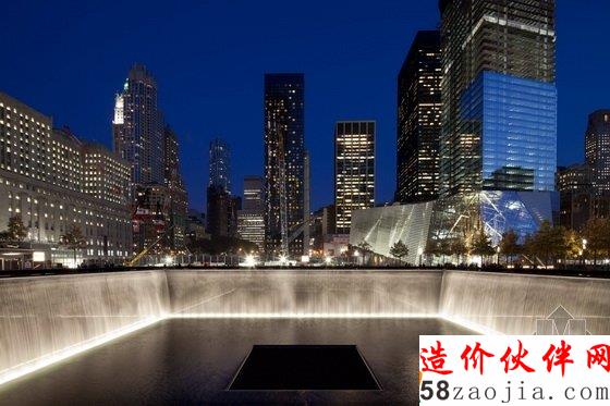 美国911国家纪念广场灯光设计