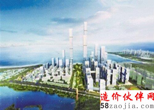 深圳湾超级总部基地控制性规划鸟瞰图