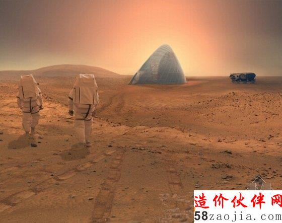 火星上的3D打印冰屋