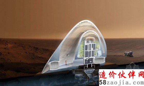 火星上的3D打印冰屋