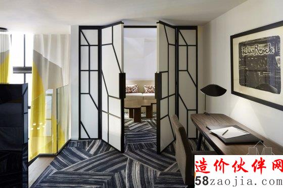 工业风与撞色魅力 巴黎艺术酒店Du Ministere扩建工程