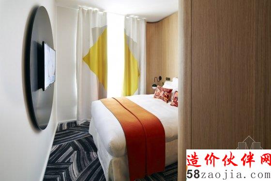 工业风与撞色魅力 巴黎艺术酒店Du Ministere扩建工程